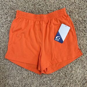 NWT GTM girl size large shorts YOUTH orange